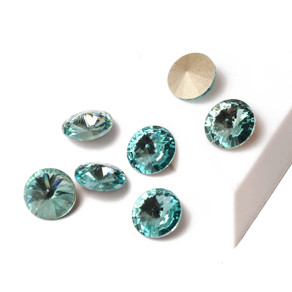 Aquamarine Rivoli Rhinestones DIY Accessories Jewelry Making Glass Beads Decorations Garment Round Stones
Aquamarine Rivoli Rhinestones DIY Accessories Jewelry Making Glass Beads Decorations Garment Round Stones