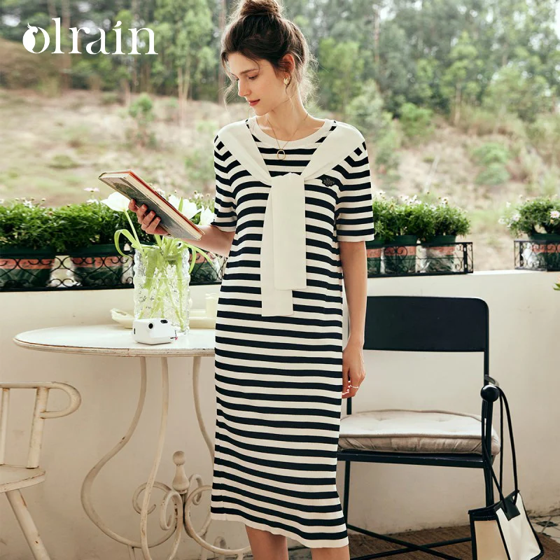 OLrain French Striped Dresses Women 2025 Spring Summer Lazy Loose Patchwork Shawl 2 in 1 Knit Long Dresses Female O57XL81955
OLrain French Striped Dresses Women 2025 Spring Summer Lazy Loose Patchwork Shawl 2 in 1 Knit Long Dresses Female O57XL81955
