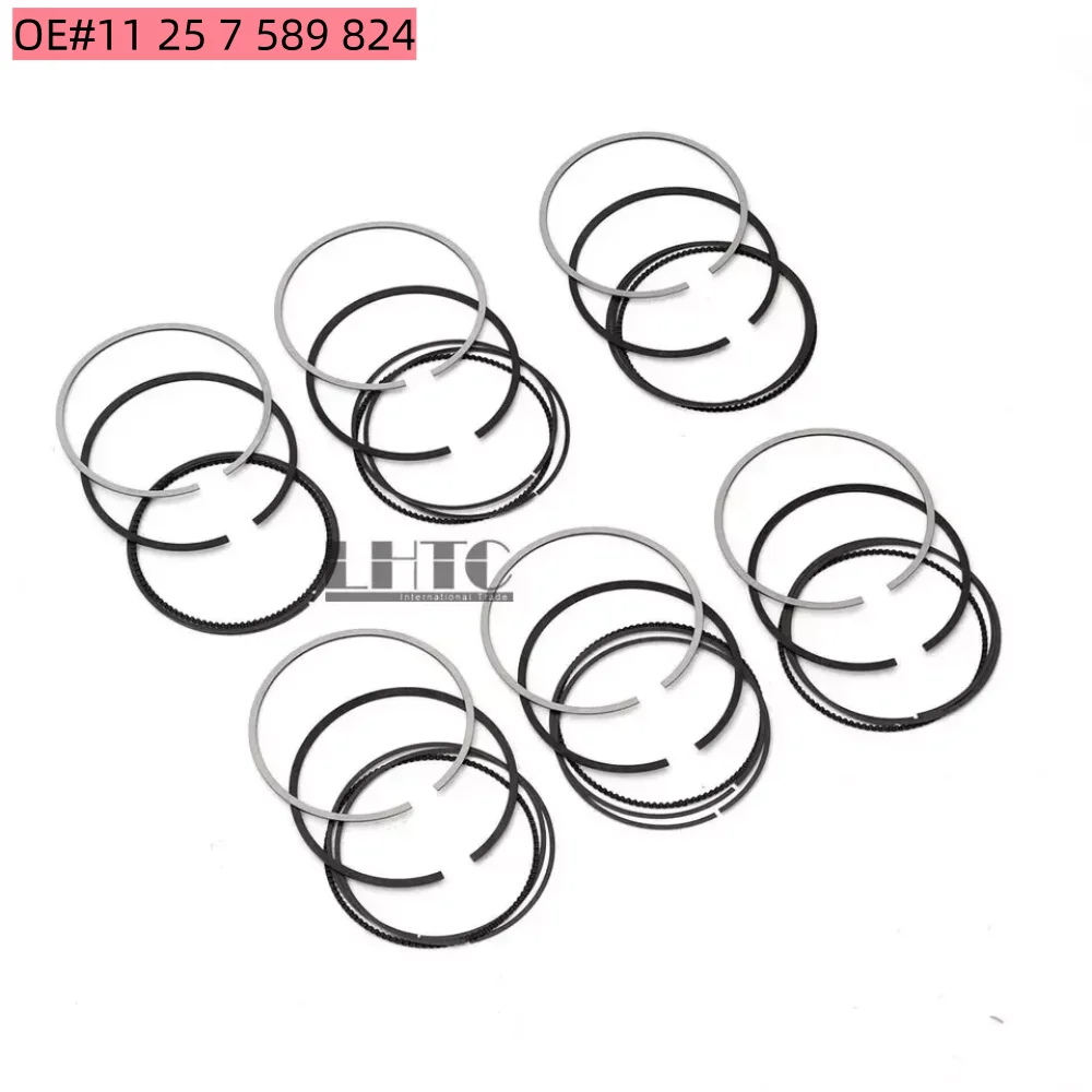 Premium/OE# 11 25 7 589 824 6x Piston Rings Set Φ84mm For BMW 135i 335i X6 E82 E90 E91 E92 E93 E71 N54N 3.0
Premium/OE# 11 25 7 589 824 6x Piston Rings Set Φ84mm For BMW 135i 335i X6 E82 E90 E91 E92 E93 E71 N54N 3.0