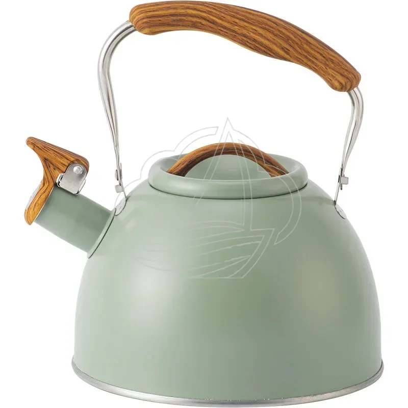 3L Stainless Steel Whistling Kettle, Light Green Spray Paint Water Pot for Gas Stove Camping
3L Stainless Steel Whistling Kettle, Light Green Spray Paint Water Pot for Gas Stove Camping