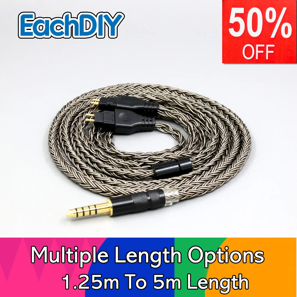 16 Core Grey Earphone Cable For Sennheiser HD580 HD600 HD650 HDxxx HD660S HD58x HD6xx Headphone LN008011
16 Core Grey Earphone Cable For Sennheiser HD580 HD600 HD650 HDxxx HD660S HD58x HD6xx Headphone LN008011