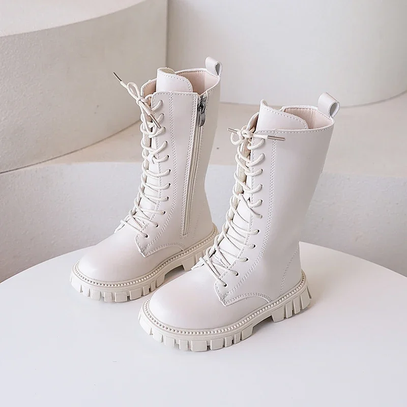 Fashion Toddlers Mid-calf Boots for Girls Spring Autumn Kids Causal Boots Classic Solid Color Children's Simple Leather Boots
Fashion Toddlers Mid-calf Boots for Girls Spring Autumn Kids Causal Boots Classic Solid Color Children's Simple Leather Boots