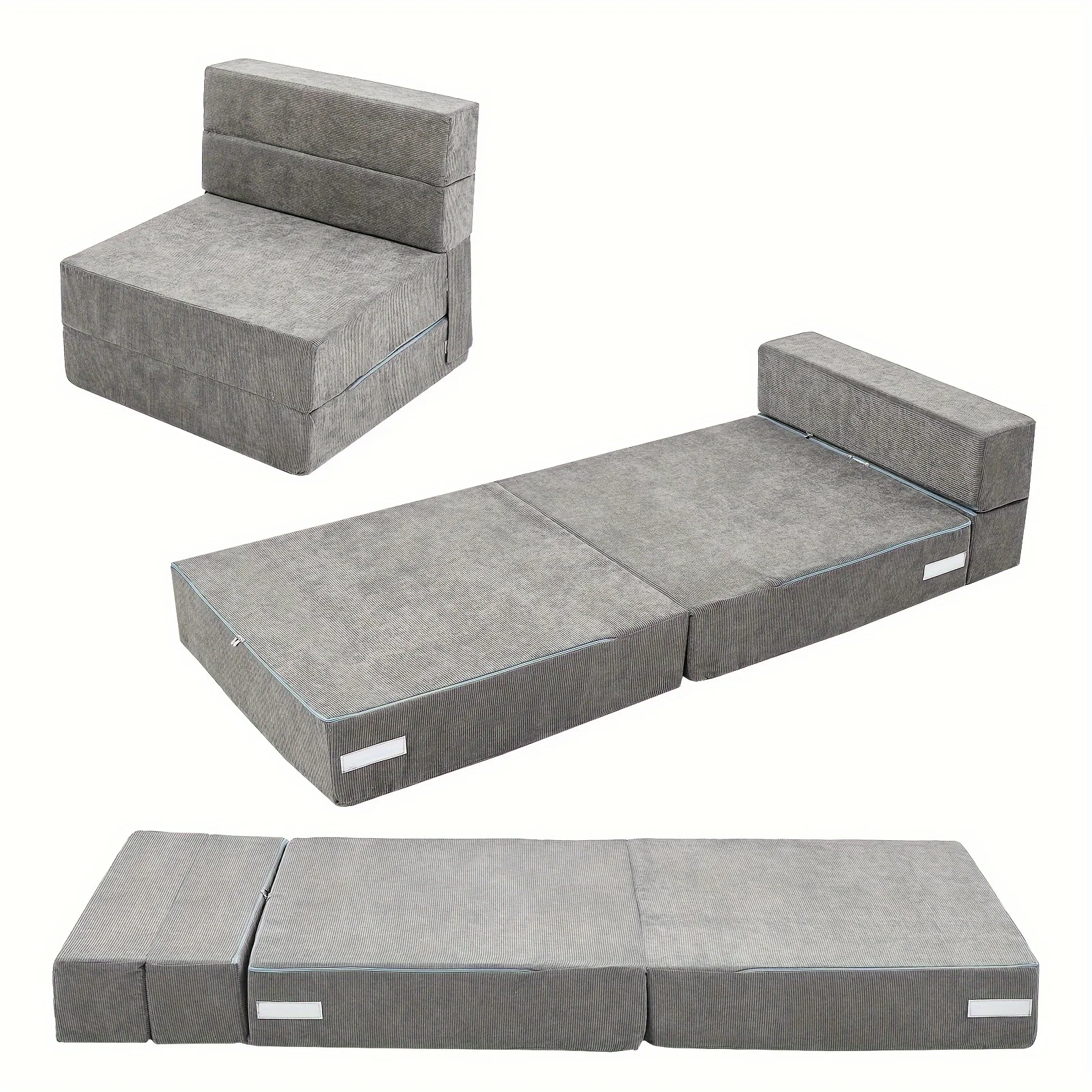 Tri-Fold Sponge Mattress, Portable Folding Mattress, Convertible Chair Floor Sofa and Sleeping Mattress, Suitable for Floor
Tri-Fold Sponge Mattress, Portable Folding Mattress, Convertible Chair Floor Sofa and Sleeping Mattress, Suitable for Floor