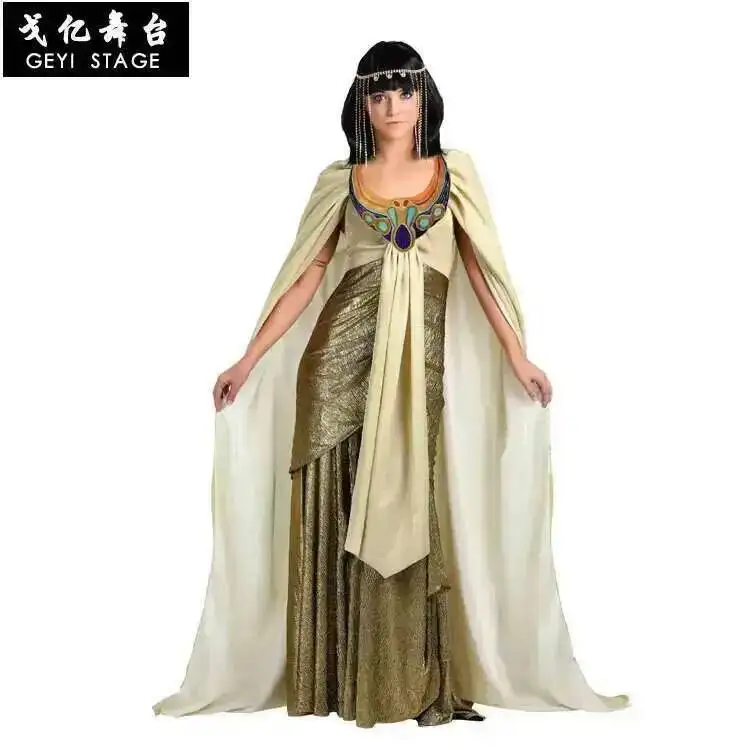 Women Cleopatra Halloween Egypt Carnival Costume Party Adult Halloween Egyptian Queen Cosplay Costumes Sexy Golden Fancy Dress
Women Cleopatra Halloween Egypt Carnival Costume Party Adult Halloween Egyptian Queen Cosplay Costumes Sexy Golden Fancy Dress