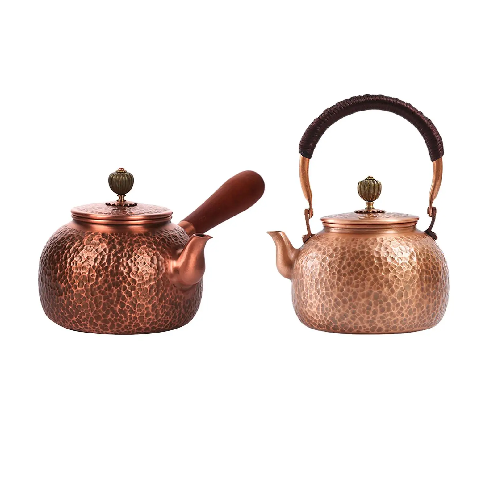 Copper Teapot Coffee Pot Hammered Tea Ceremony Retro Kung Fu Teapot Stovetop Teapot for Household Kitchen Hotel
Copper Teapot Coffee Pot Hammered Tea Ceremony Retro Kung Fu Teapot Stovetop Teapot for Household Kitchen Hotel