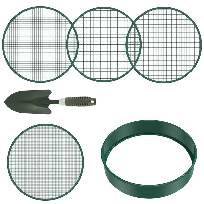 B50C Garden Sieve Soil Sifter Metal 1 Set Stainless Steel Compost Stone Mesh Filtration Meaty Gardening Tool
B50C Garden Sieve Soil Sifter Metal 1 Set Stainless Steel Compost Stone Mesh Filtration Meaty Gardening Tool