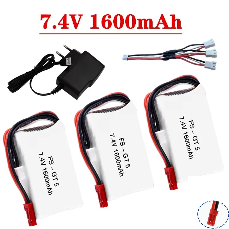 7.4V 1600mAh Lipo Battery For Flysky FS-GT5 Transmitter RC Models Parts Toys Accessories For MC6C MCE7 7.4v Battery With JST
7.4V 1600mAh Lipo Battery For Flysky FS-GT5 Transmitter RC Models Parts Toys Accessories For MC6C MCE7 7.4v Battery With JST