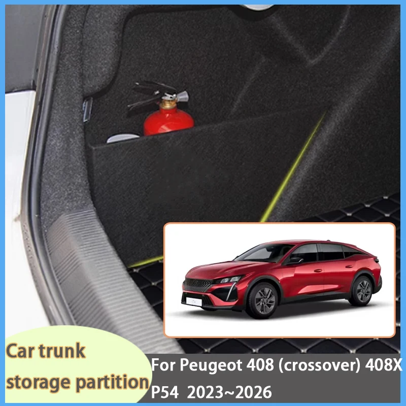For Peugeot 408 (crossover) 408X P54 2023~2026 2025 Car Trunk Side Partition Trunk Interior Storage Box Parts
For Peugeot 408 (crossover) 408X P54 2023~2026 2025 Car Trunk Side Partition Trunk Interior Storage Box Parts