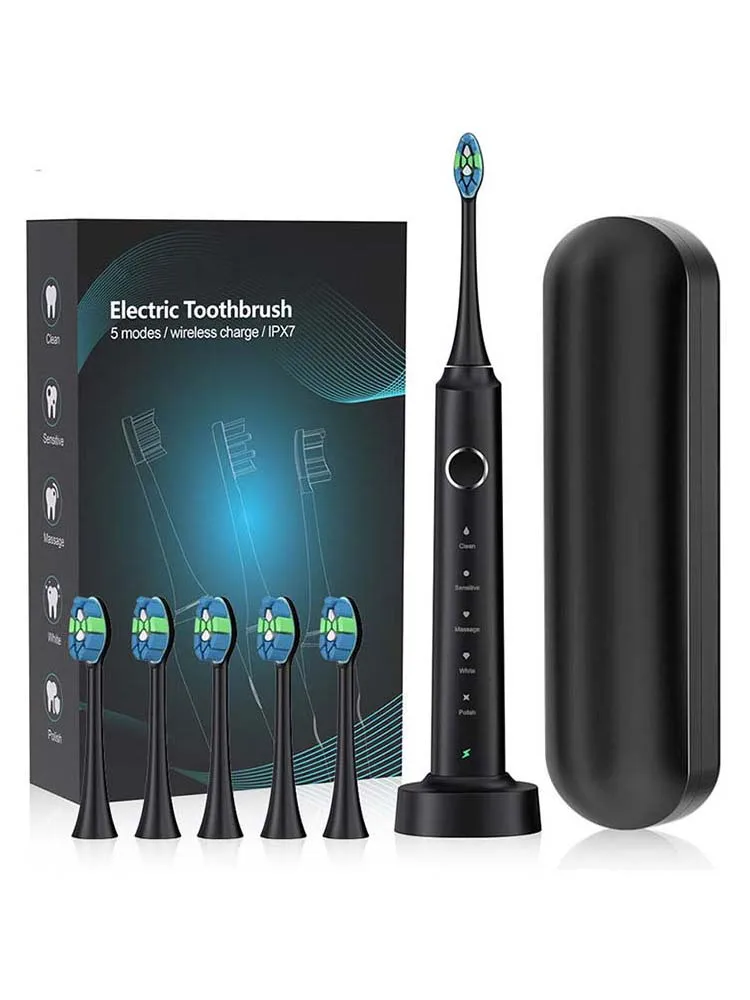 Sonic Rechargeable Toothbrush Travel Soft Bristles Waterproof Feature and Wireless Charging Electric Toothbrush
Sonic Rechargeable Toothbrush Travel Soft Bristles Waterproof Feature and Wireless Charging Electric Toothbrush