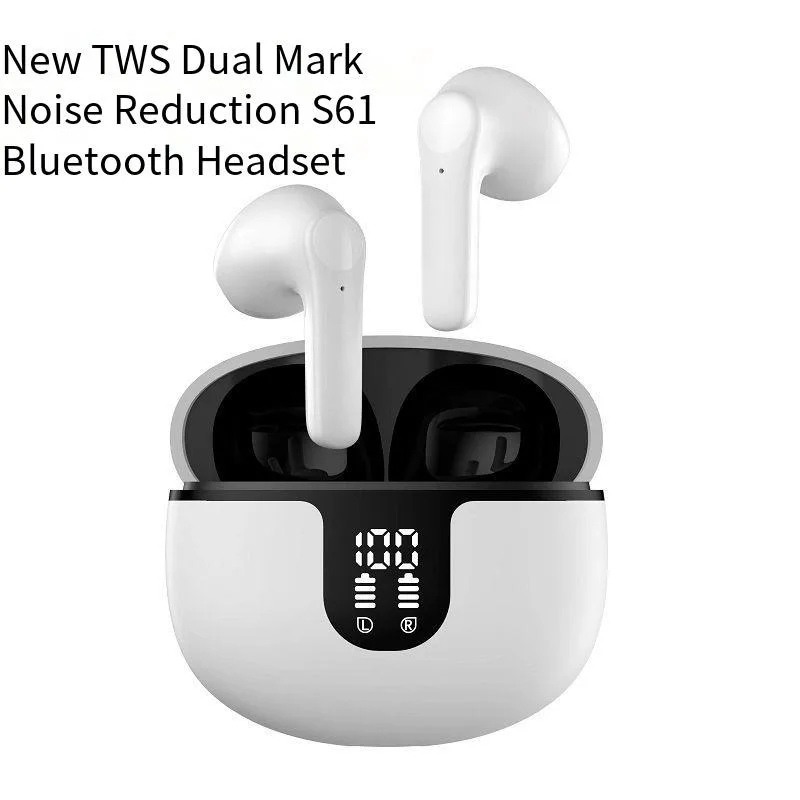 S61 Bluetooth 5.3 Earphones for Call Noise Reduction, High Definition Digital Display, Wireless Sports Earphones
S61 Bluetooth 5.3 Earphones for Call Noise Reduction, High Definition Digital Display, Wireless Sports Earphones