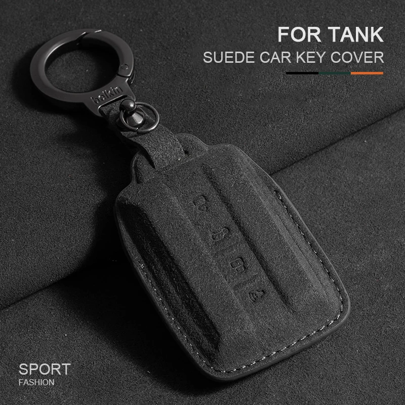 Suede Leather Car Smart Key Case Cover For Great Wall GWM WEY TANK 300 500 400 700 Tank300 Tank500 Remote Shell Keychain Holder
Suede Leather Car Smart Key Case Cover For Great Wall GWM WEY TANK 300 500 400 700 Tank300 Tank500 Remote Shell Keychain Holder