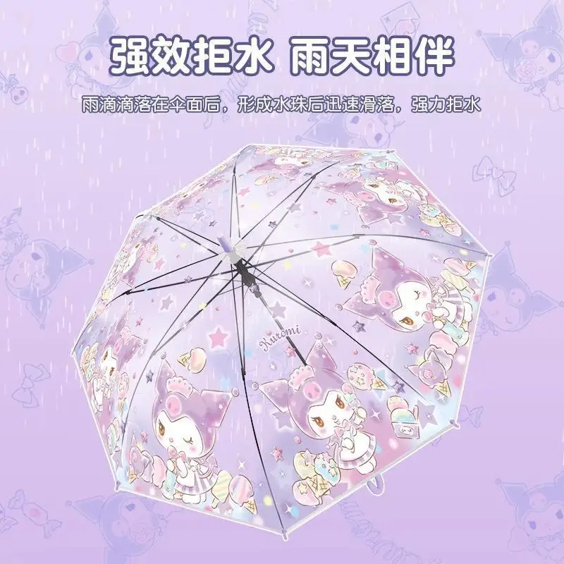 Kuromi Children Cartoon Long Handle Umbrella Sanrio Popular Cute Child Anime Kawaii Student Straight Hot Selll Handle Umbrella 
Kuromi Children Cartoon Long Handle Umbrella Sanrio Popular Cute Child Anime Kawaii Student Straight Hot Selll Handle Umbrella
