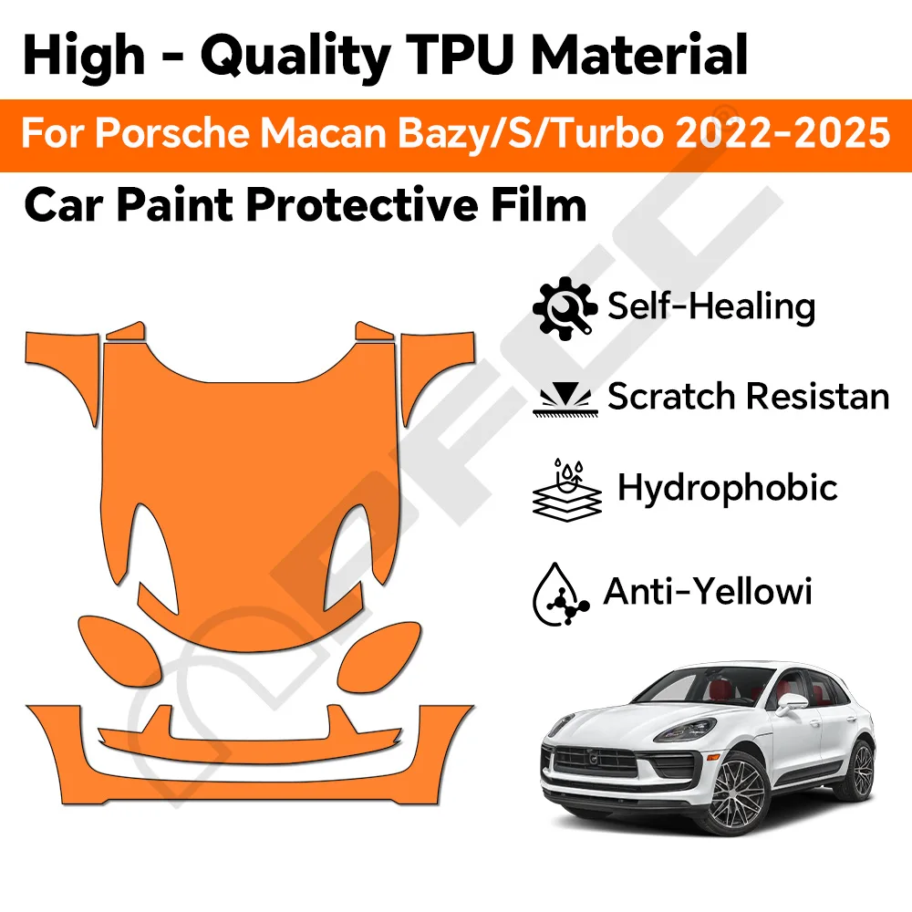 9MIL For Porsche Macan Base S Turbo 2022-2025 Paint Protection Film Clear Bra Pre-cut PPF Car Body Anti-Scratch Resistant Cover
9MIL For Porsche Macan Base S Turbo 2022-2025 Paint Protection Film Clear Bra Pre-cut PPF Car Body Anti-Scratch Resistant Cover