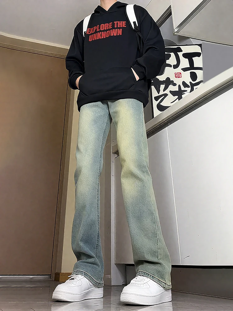 Retro Blue Fce Lined Men's Jeans Fall Winter High Rise Slimming Straight Leg Micro Flared Pants Low Waist Zipper Casual
Retro Blue Fce Lined Men's Jeans Fall Winter High Rise Slimming Straight Leg Micro Flared Pants Low Waist Zipper Casual