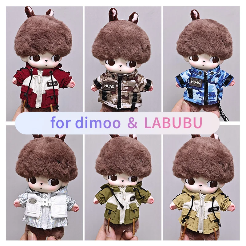 For Dimoo Doll Clothes Hooded Windbreaker For Labubu Doll Clothes 15cm 17cm Toy Doll Clothes Camouflage Outfit Doll Accessories
For Dimoo Doll Clothes Hooded Windbreaker For Labubu Doll Clothes 15cm 17cm Toy Doll Clothes Camouflage Outfit Doll Accessories