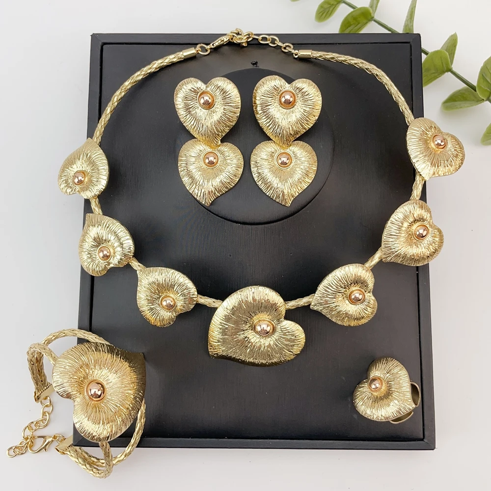 EMMA Women Fashion Jewelry Set New Trendy Big Necklace Earrings Sets Italian Style Luxury Jewelry For African Mama FHK29089
EMMA Women Fashion Jewelry Set New Trendy Big Necklace Earrings Sets Italian Style Luxury Jewelry For African Mama FHK29089