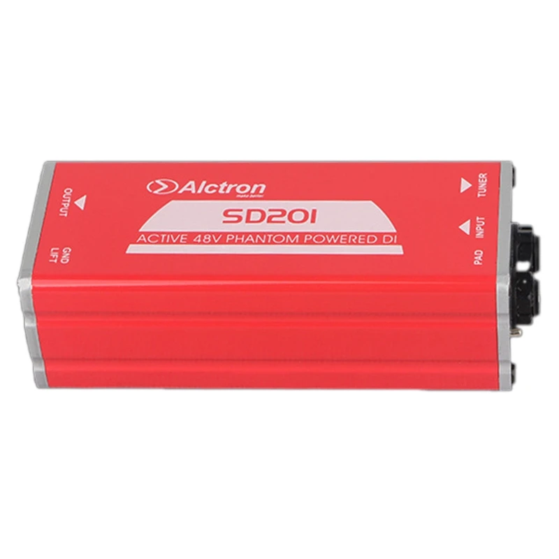 New Alctron SD201 Active DI Box Impedance Transformation DIBOX Professional Stage Effects Direct Connect Box
New Alctron SD201 Active DI Box Impedance Transformation DIBOX Professional Stage Effects Direct Connect Box