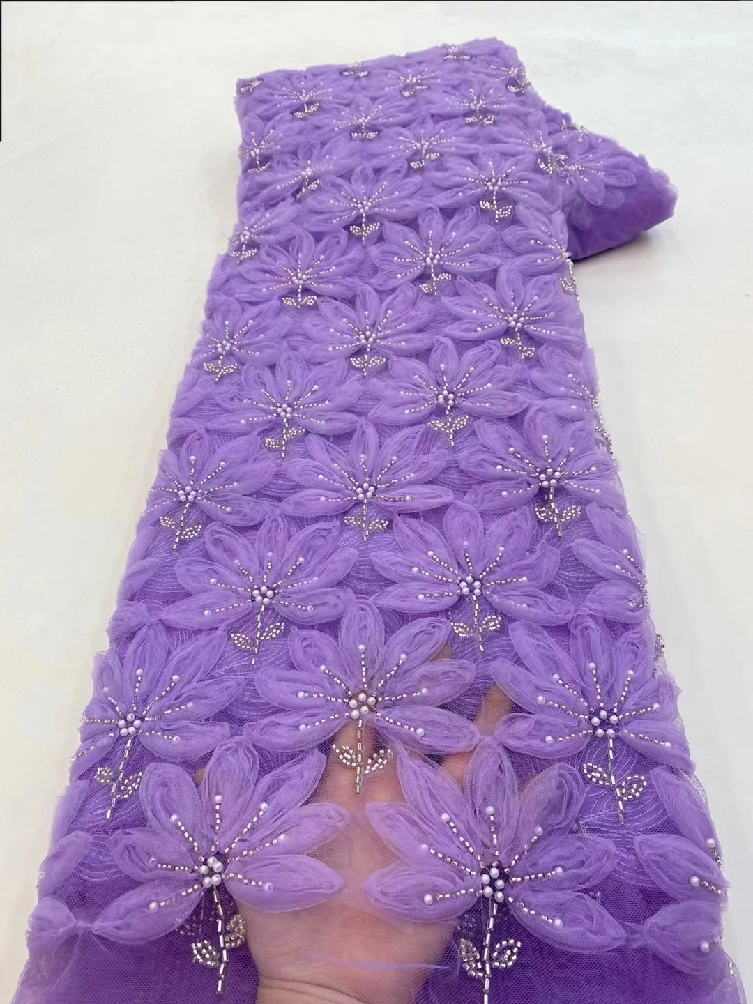 Luxury Purple 3D African Lace Fabric 2023 High Quality Heavy Beads French Lace Fabric For Wedding Party Dress Sewing PXX23150
Luxury Purple 3D African Lace Fabric 2023 High Quality Heavy Beads French Lace Fabric For Wedding Party Dress Sewing PXX23150