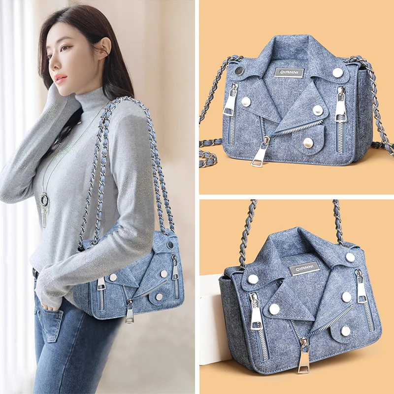 Ladies' fashionable denim new shoulder bag crossbody bag designer luxury bag сумка женская luxury designer bags bags for woman
Ladies' fashionable denim new shoulder bag crossbody bag designer luxury bag сумка женская luxury designer bags bags for woman