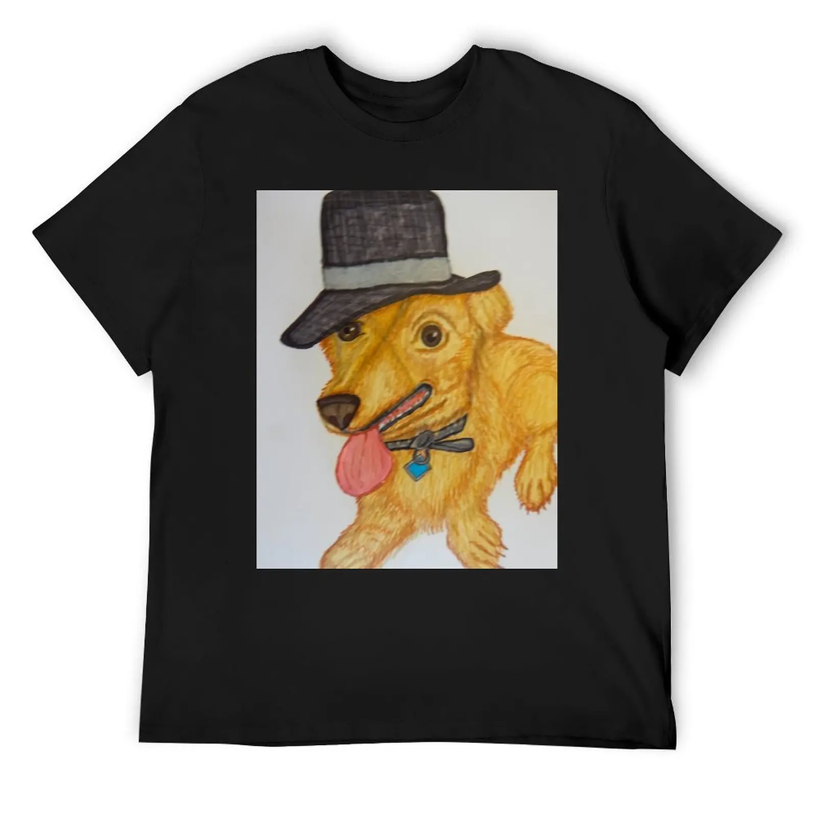 Cute little funny dog with a hat on T-Shirt quick drying hippie clothes plain t shirts for men cotton
Cute little funny dog with a hat on T-Shirt quick drying hippie clothes plain t shirts for men cotton