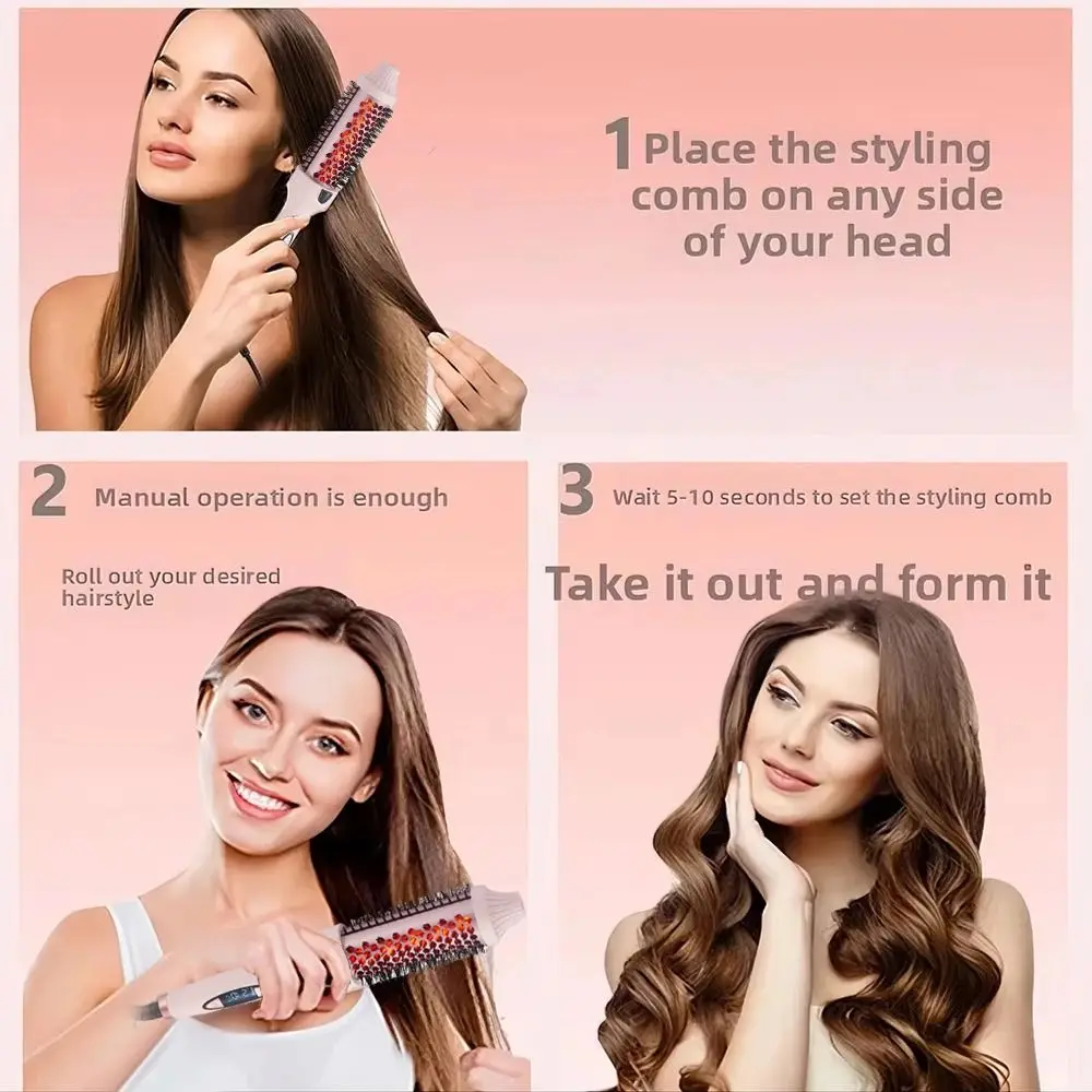 Термощетка-стайлер 3-в-1 с регулировкой температуры, выпрямитель, фен-щетка для завивки, аксессуары для салонов красоты
Термощетка-стайлер 3-в-1 с регулировкой температуры, выпрямитель, фен-щетка для завивки, аксессуары для салонов красоты