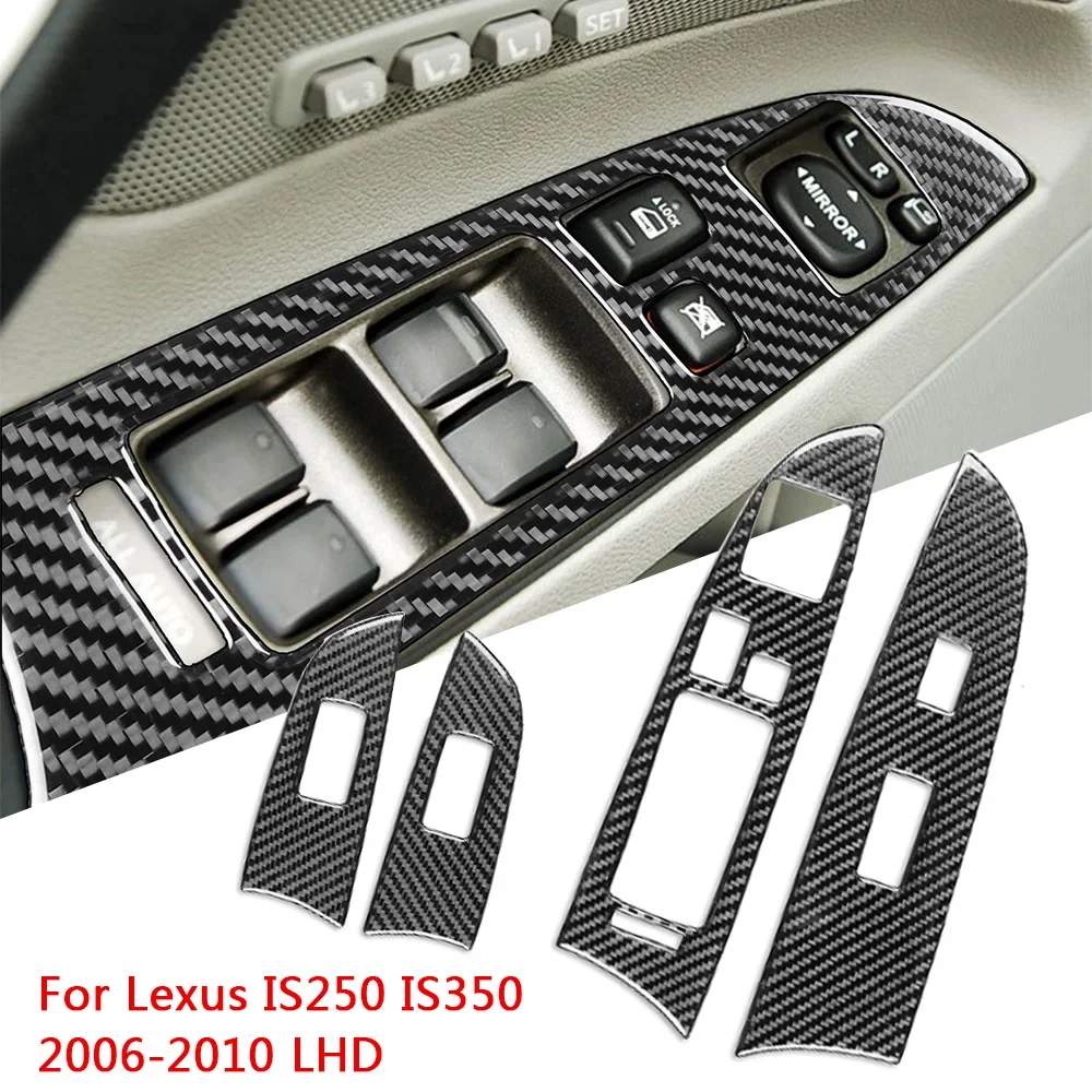 4Pcs Carbon Fiber Window Lift Switch Panel Cover Trim Frame Decoration Fit For Lexus IS250 IS350 2006 2007 2008 2009 2010 LHD
4Pcs Carbon Fiber Window Lift Switch Panel Cover Trim Frame Decoration Fit For Lexus IS250 IS350 2006 2007 2008 2009 2010 LHD