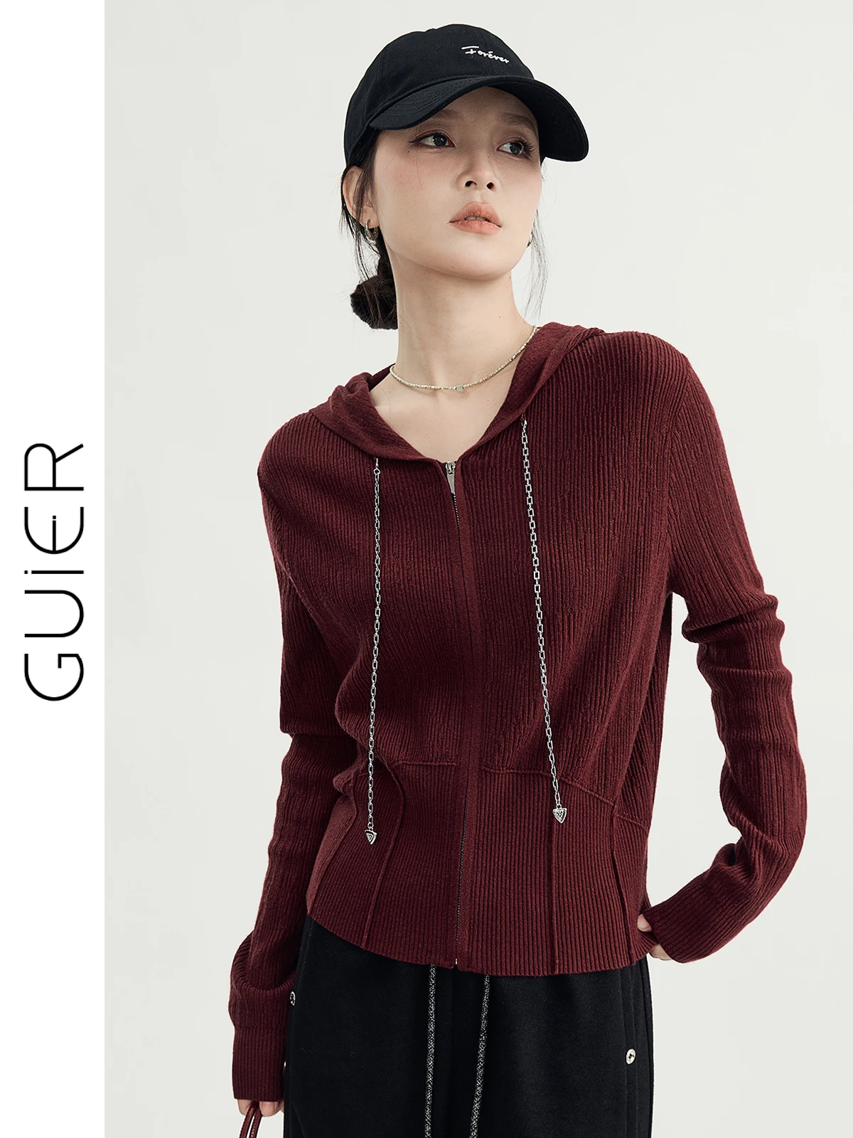 Guier Women's Knitted Hoodie Cardigan Slim Fit Vintage Sle Spring Autumn 2025 New Arrival Faionable Long Sve Zipper Cl...
Guier Women's Knitted Hoodie Cardigan Slim Fit Vintage Sle Spring Autumn 2025 New Arrival Faionable Long Sve Zipper Cl...