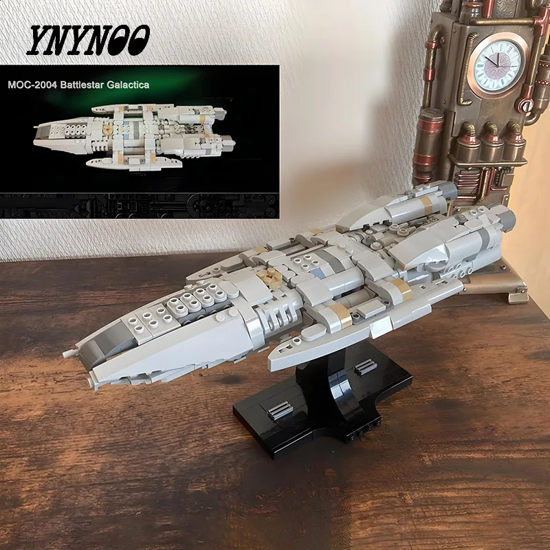MOC 2004, Battlestar Galactica, набор строительных блоков в масштабе миди от Star Battles, домашний один Starcruiser, сделай сам, кирпичи, модель игрушки, подарки
MOC 2004, Battlestar Galactica, набор строительных блоков в масштабе миди от Star Battles, домашний один Starcruiser, сделай сам, кирпичи, модель игрушки, подарки