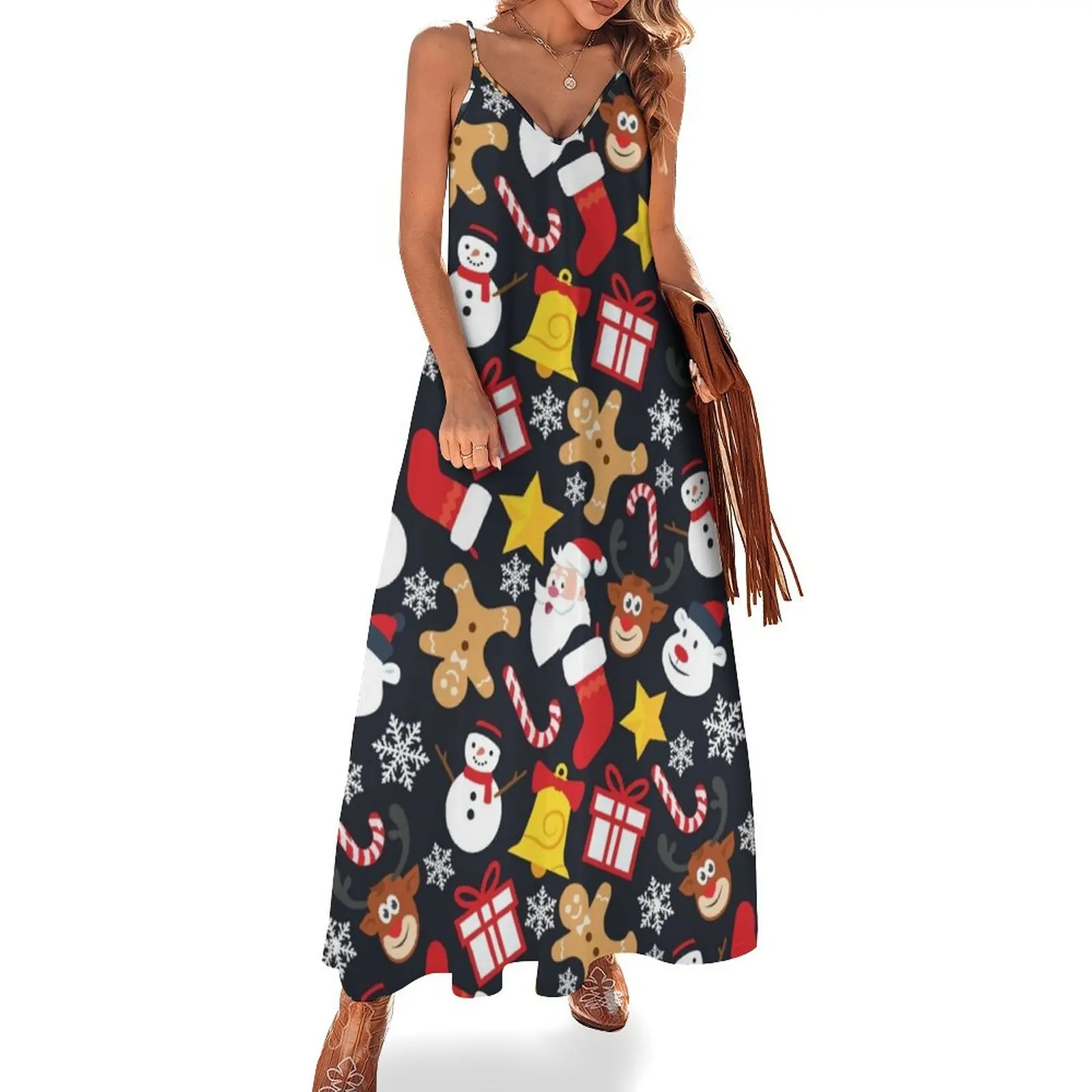 Cool Christmas Collage Sleeveless Long Dress dresses for womens birthday dresses for women Women's evening dress Dress
Cool Christmas Collage Sleeveless Long Dress dresses for womens birthday dresses for women Women's evening dress Dress