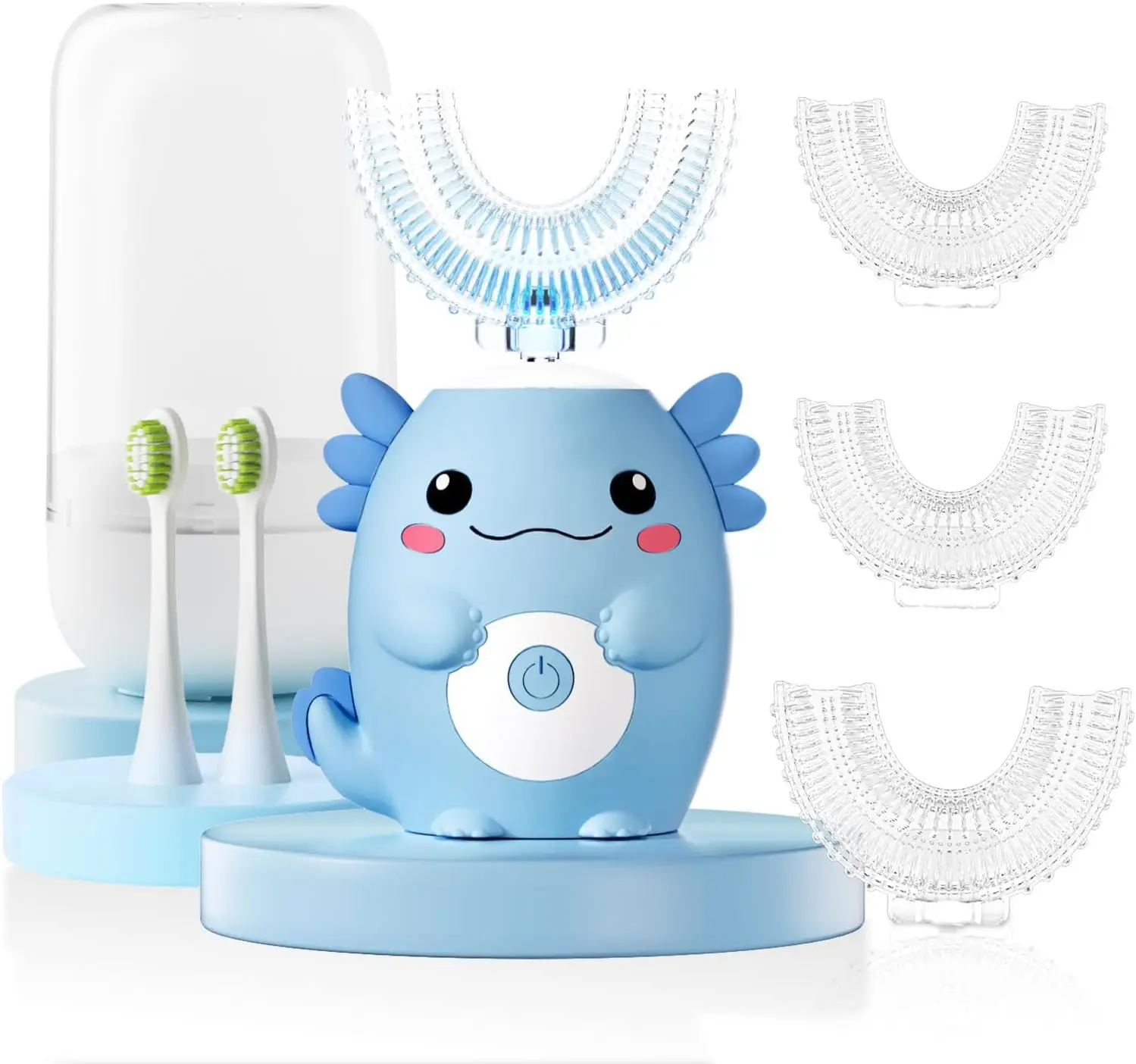 U-Shaped Electric Toothbrush for Kids with 6 Modes, Timer, and Silicone Brush Heads - Ages 2-15
U-Shaped Electric Toothbrush for Kids with 6 Modes, Timer, and Silicone Brush Heads - Ages 2-15