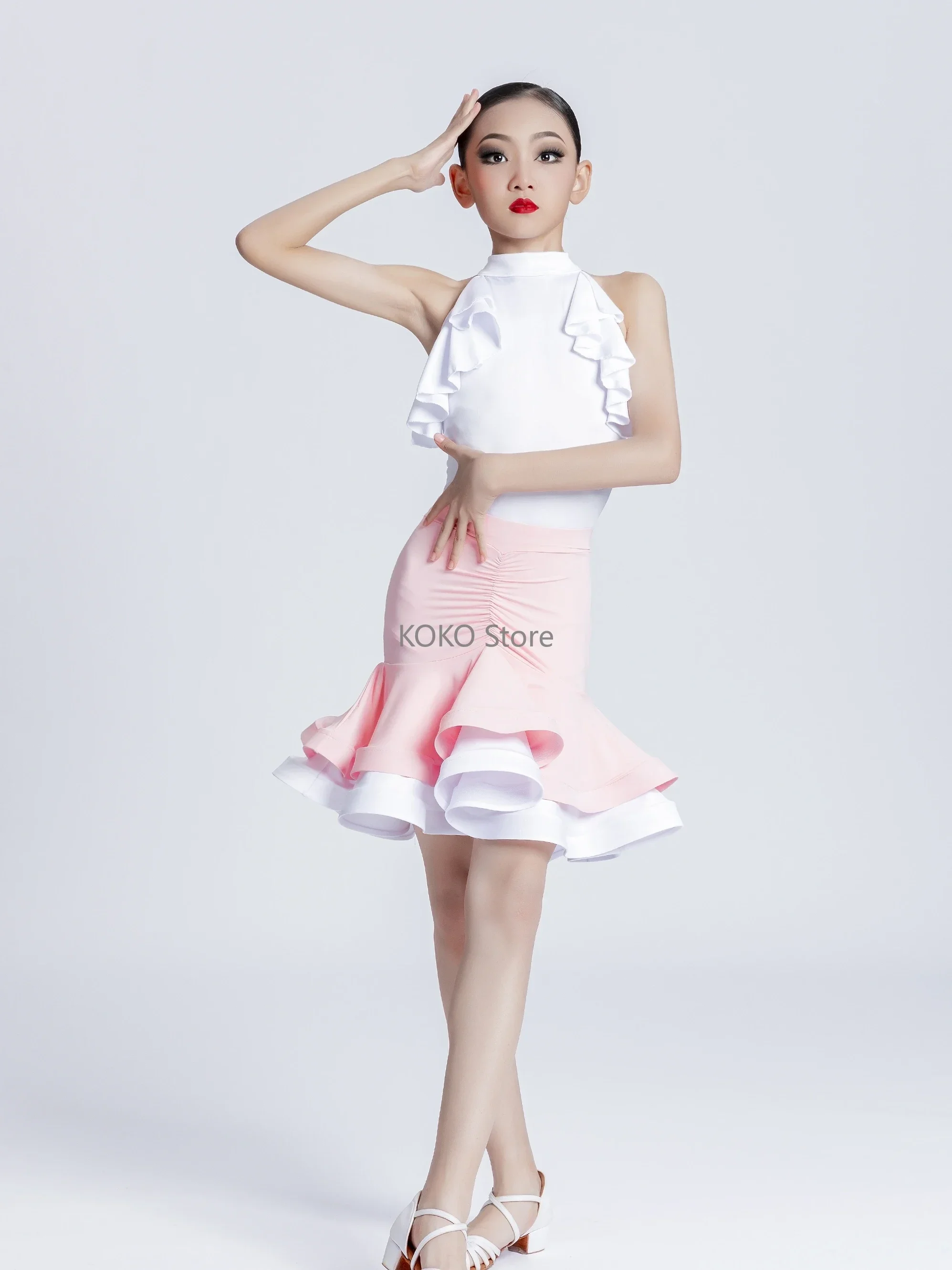 Pink Girl Latin Dance Costumes For Girls Summer Dance Dress Cha Cha Rumba Dance Performance Suit Kids Latin Practice Clothes
Pink Girl Latin Dance Costumes For Girls Summer Dance Dress Cha Cha Rumba Dance Performance Suit Kids Latin Practice Clothes