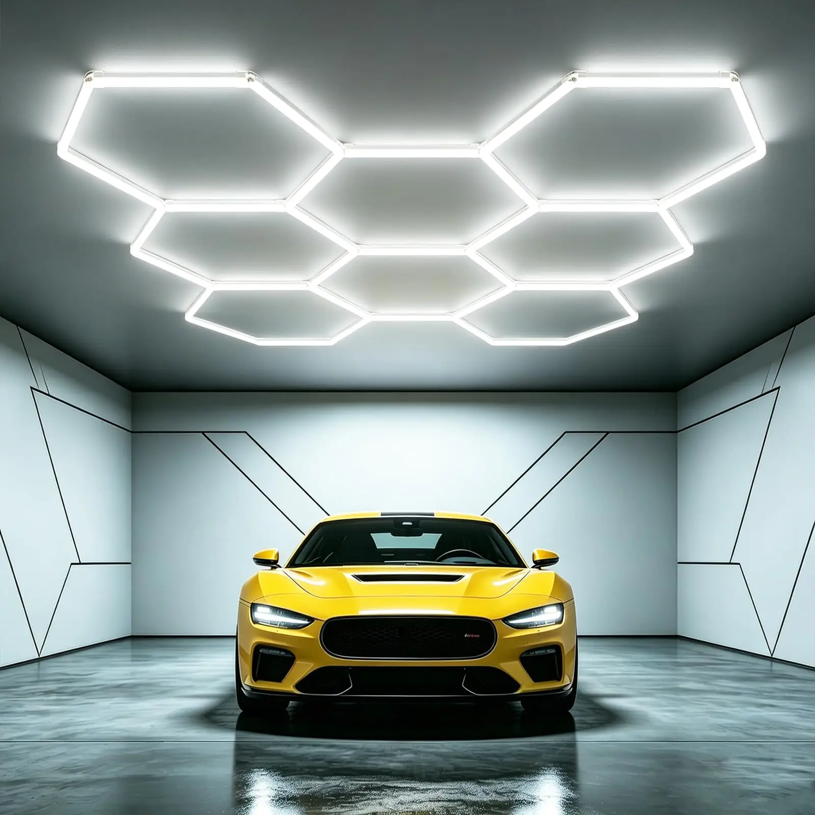 Easy Mount Hexagonal Honeycomb Garage LED Light Plug & Play DIY Combination Ceiling Lamp For Home & Commercial Car Garage
Easy Mount Hexagonal Honeycomb Garage LED Light Plug & Play DIY Combination Ceiling Lamp For Home & Commercial Car Garage