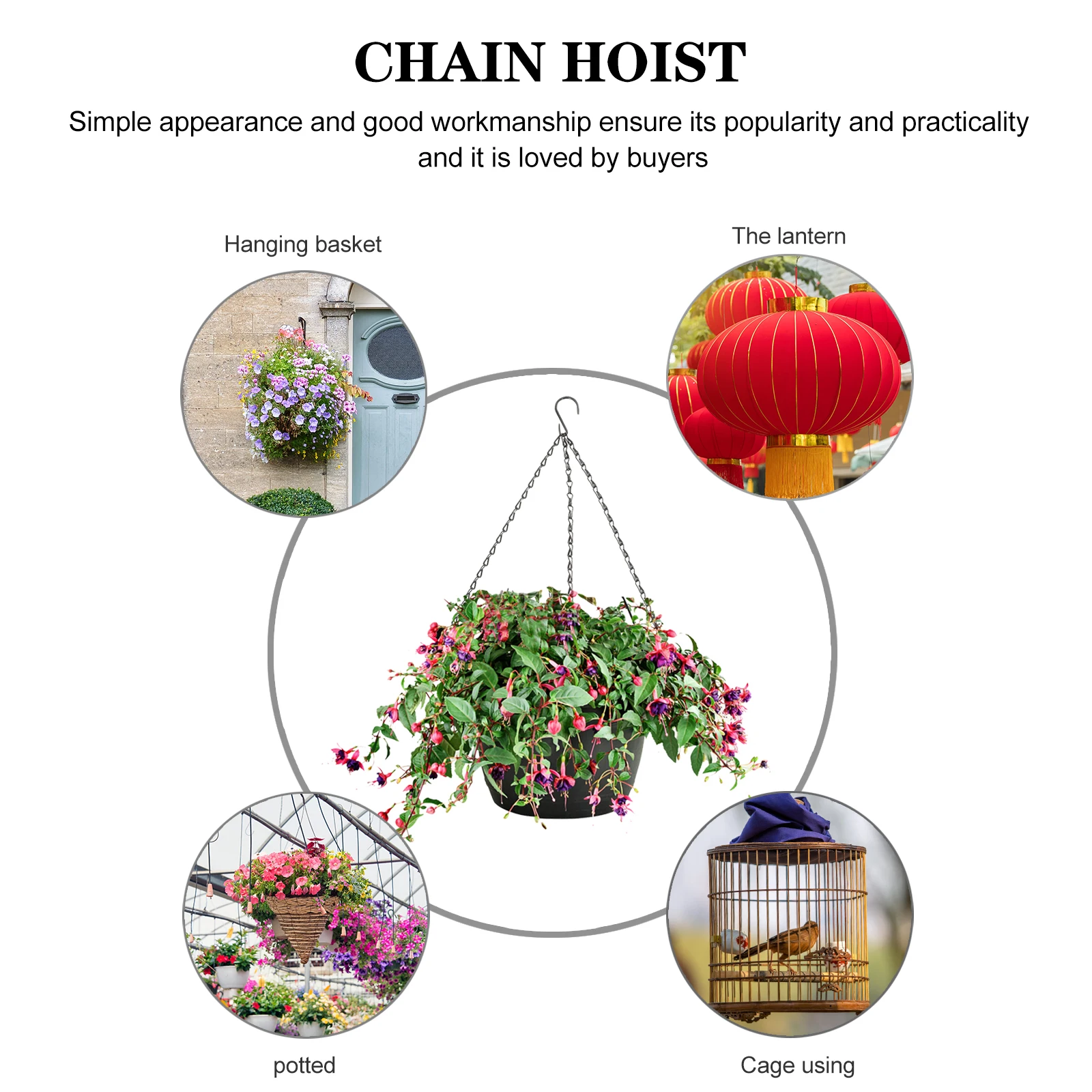 5Pcs Durable Iron Flowerpot Hanging Chains for Heavy Planters Indoor Outdoor Decor Flowerpot Chain Plant Pot Accessories
5Pcs Durable Iron Flowerpot Hanging Chains for Heavy Planters Indoor Outdoor Decor Flowerpot Chain Plant Pot Accessories