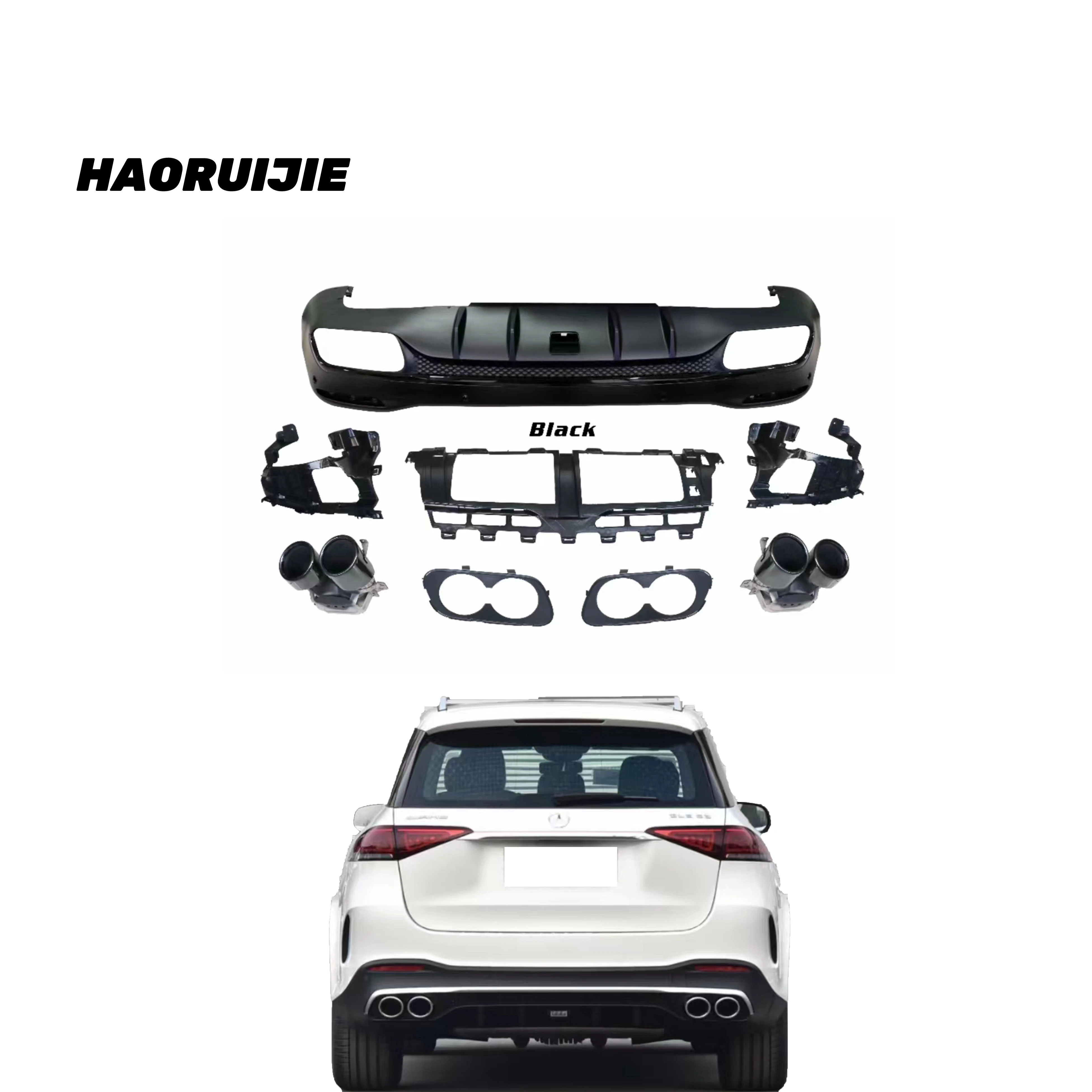 Equipment Smart Library Car Parts Car Bumpers for W167 GLE53 AMG Tail Lip Electroplating Black/Silver Tail Throat Car Tuning Ac
Equipment Smart Library Car Parts Car Bumpers for W167 GLE53 AMG Tail Lip Electroplating Black/Silver Tail Throat Car Tuning Ac