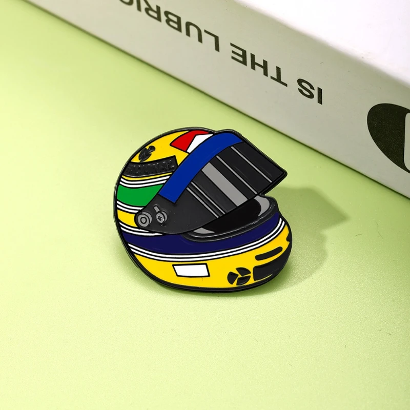 New Style Unisex Legendary Classic Racer Racing Helmet Design Brooch Metal Enamel Pin Badge For DIY Clothing Bags Hat Decoration
New Style Unisex Legendary Classic Racer Racing Helmet Design Brooch Metal Enamel Pin Badge For DIY Clothing Bags Hat Decoration