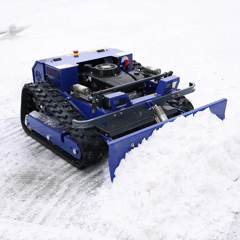 Customised Remote Control Lawn Mower petrol Robot Crawler Self Propelled with snow plow
Customised Remote Control Lawn Mower petrol Robot Crawler Self Propelled with snow plow