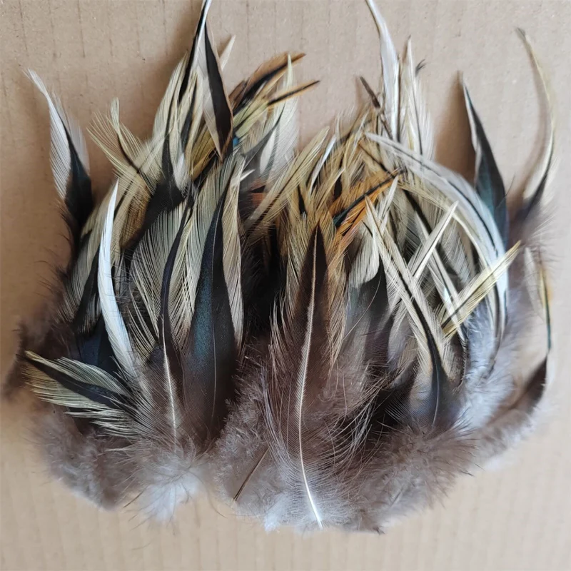 Decorative Plume!200Pcs/Lot!4-6"10-15cm ROOSTER BADGER Saddles Rooster Feathers in NATURAL With Black Stripe in Center,
Decorative Plume!200Pcs/Lot!4-6"10-15cm ROOSTER BADGER Saddles Rooster Feathers in NATURAL With Black Stripe in Center,