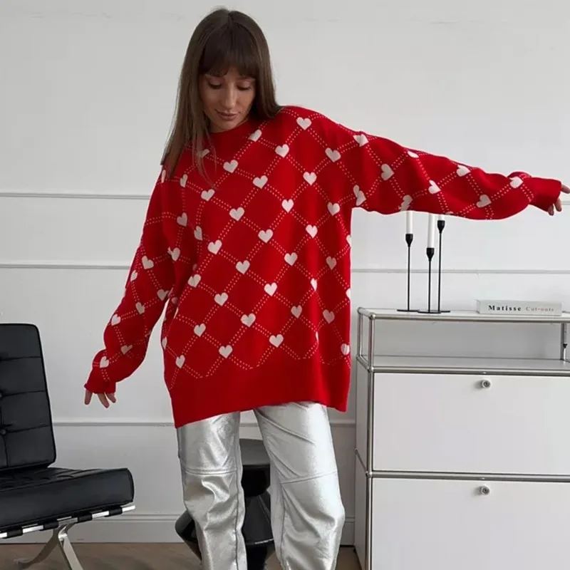 Women Printed Sweater Fashion Casual Oversized Contrast Spring Autumn Sweater Chic Commuter Streetwear Female Pullover
Women Printed Sweater Fashion Casual Oversized Contrast Spring Autumn Sweater Chic Commuter Streetwear Female Pullover