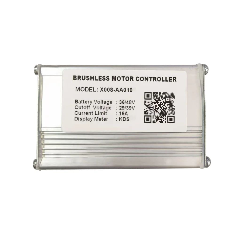 Electric Bike Brushless Motor Controller X008-AA010 36V/48V 15A Electric Scooter Accessories for KDS Meter
Electric Bike Brushless Motor Controller X008-AA010 36V/48V 15A Electric Scooter Accessories for KDS Meter