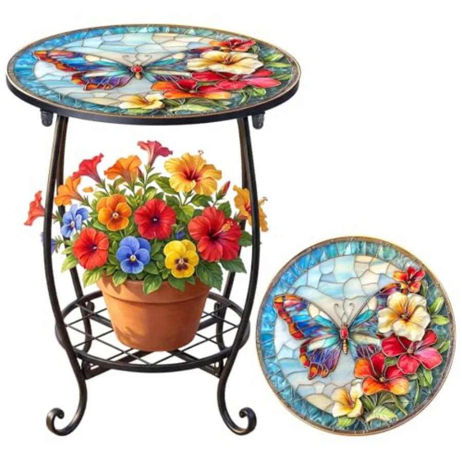 Outdoor Side Table Round Small Mosaic Patio Accent Indoor End Plant Coffee Tea Table for Yard Patio Porch Garden Living Room Be
Outdoor Side Table Round Small Mosaic Patio Accent Indoor End Plant Coffee Tea Table for Yard Patio Porch Garden Living Room Be