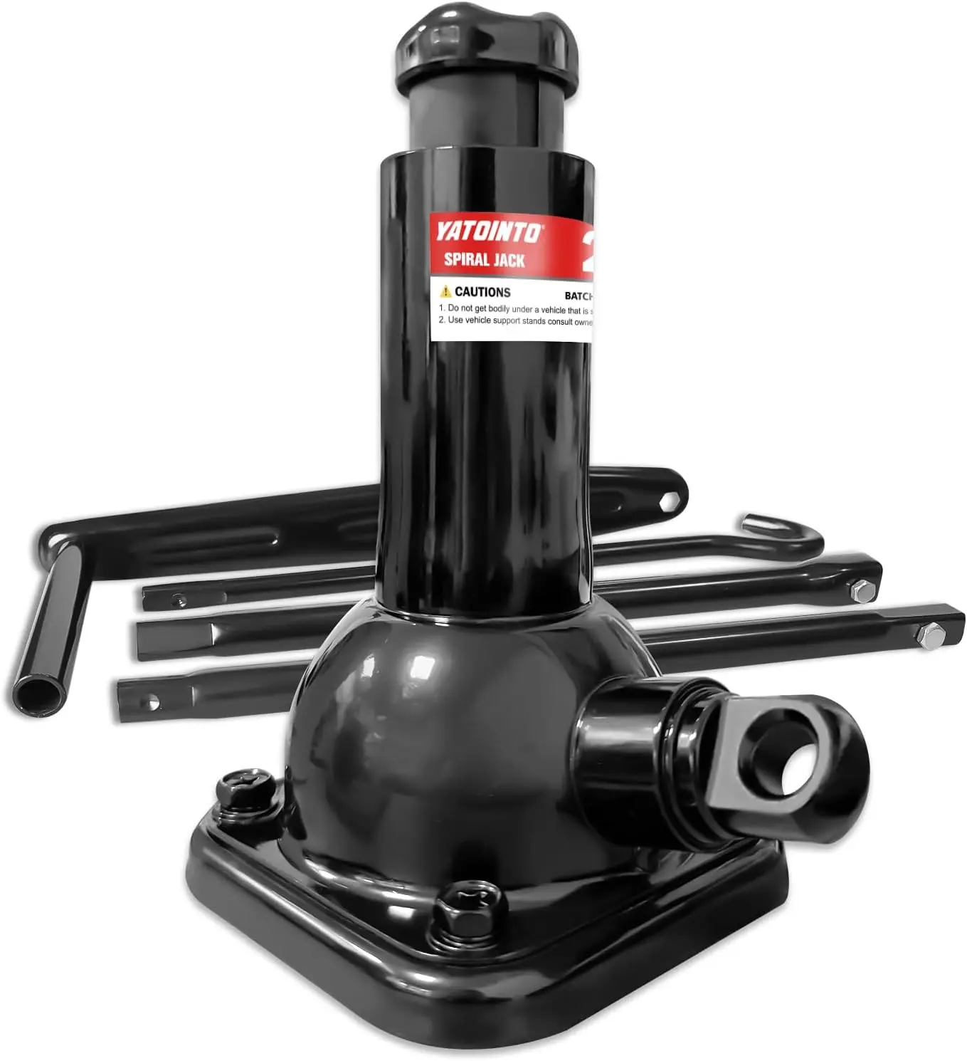 2 Ton Spiral Car Jack with Telescoping Handle - Swivel Top Mechanical Bottle Jack, 7.08"-15.35" Lift, Compact Fit for Trucks
2 Ton Spiral Car Jack with Telescoping Handle - Swivel Top Mechanical Bottle Jack, 7.08"-15.35" Lift, Compact Fit for Trucks
