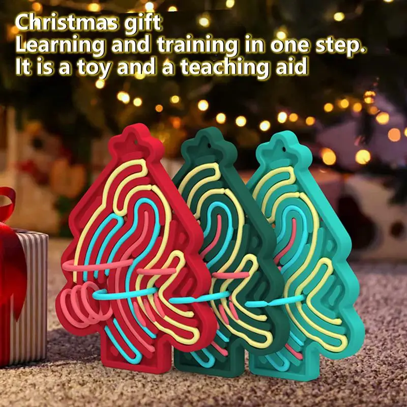 Sensory Activity Board Children Puzzle Silicone Fidget Toy Christmas Tree Shaped Double Sides Board Game Kids Stress Relief Toy
Sensory Activity Board Children Puzzle Silicone Fidget Toy Christmas Tree Shaped Double Sides Board Game Kids Stress Relief Toy