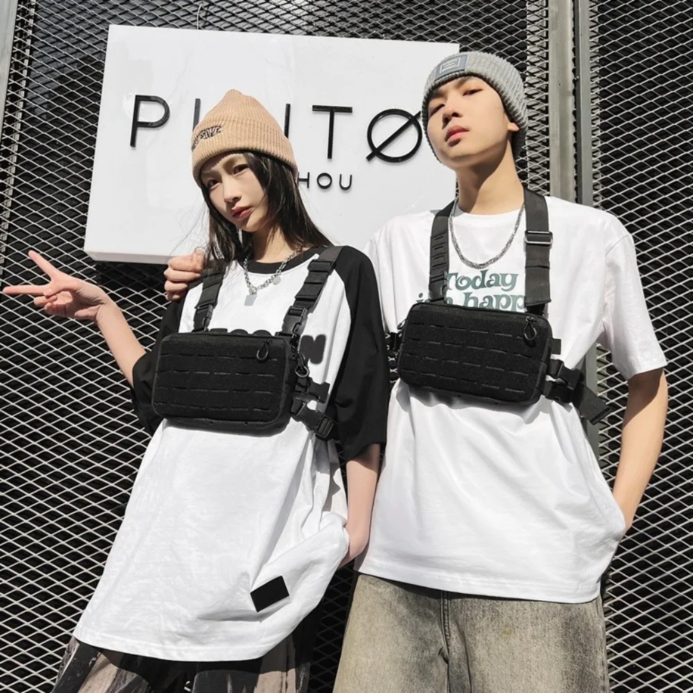 Oxford Cloth Double Shoulder Chest Bag Large Capacity Black Message Crossbody Pouch Phone Pack Streetwear Man' S Vest Bag Unisex
Oxford Cloth Double Shoulder Chest Bag Large Capacity Black Message Crossbody Pouch Phone Pack Streetwear Man' S Vest Bag Unisex