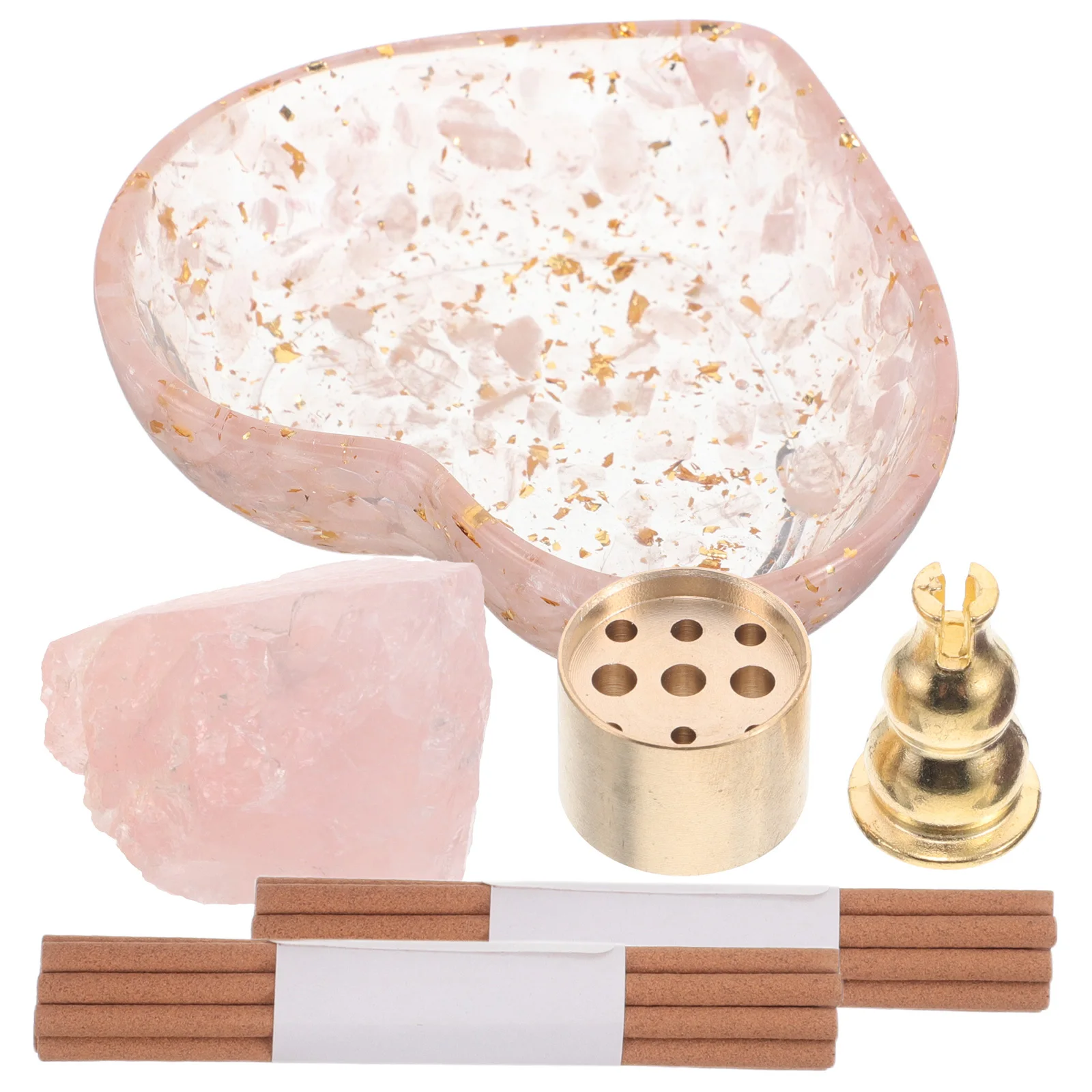 1Set Crystal Heart Incense Holder Set with Removable Ash Tray Romantic Home Decor Burner for Sticks Smudging Meditation
1Set Crystal Heart Incense Holder Set with Removable Ash Tray Romantic Home Decor Burner for Sticks Smudging Meditation