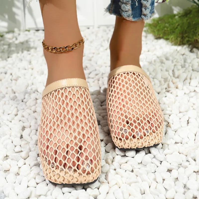 2025 Summer Closed Toe Women's Slippers Fashion Mesh Hollow Out New Concise Plus Size Best Seller Comfortable Flat Slippers
2025 Summer Closed Toe Women's Slippers Fashion Mesh Hollow Out New Concise Plus Size Best Seller Comfortable Flat Slippers