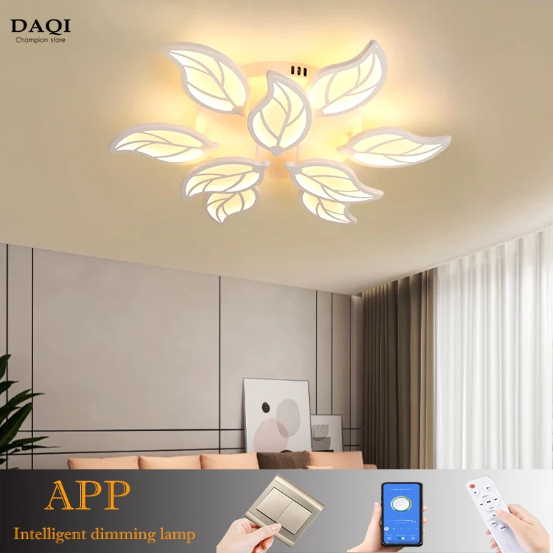 Nordic bedroom LED ceiling light living room remote control Acrylic APP lighting hotel dimmer interior decoration pendant lamp
Nordic bedroom LED ceiling light living room remote control Acrylic APP lighting hotel dimmer interior decoration pendant lamp