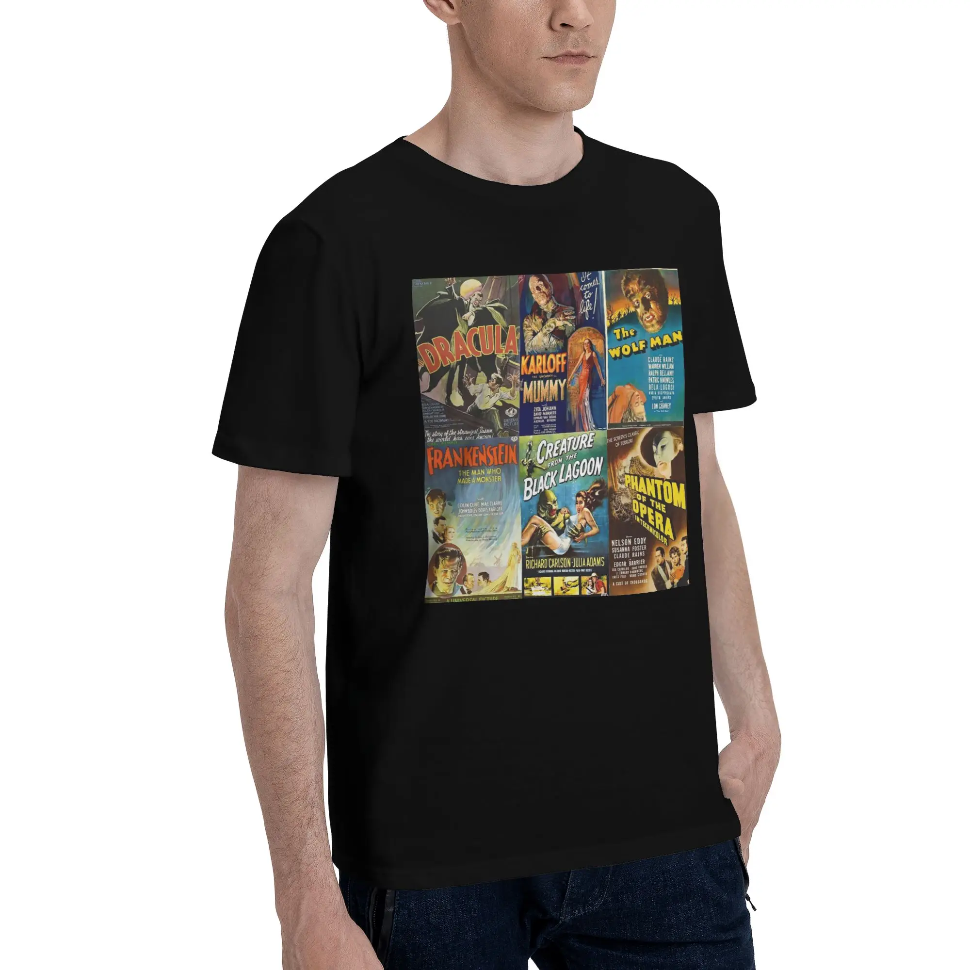 Universal Monsters Men T-Shirt Plus Size T Shirts Men's Round Neck Cotton Tees Short Summer Male
Universal Monsters Men T-Shirt Plus Size T Shirts Men's Round Neck Cotton Tees Short Summer Male