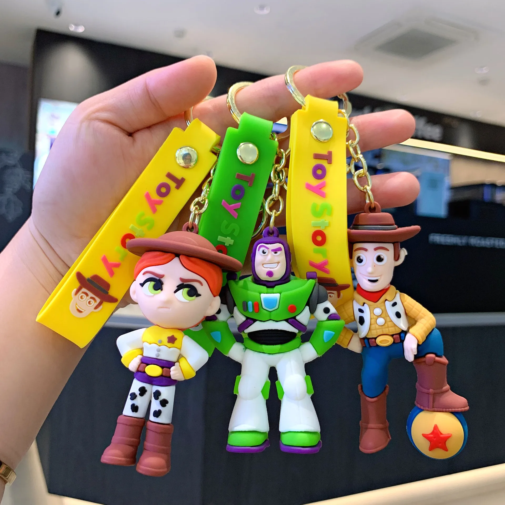 Cartoon Toy Story Keychains Cute Alien Woody Strawberry Bear Lotso Buzz Lightyear Series Figurine Charms Car&Bag Accessory Gifts
Cartoon Toy Story Keychains Cute Alien Woody Strawberry Bear Lotso Buzz Lightyear Series Figurine Charms Car&Bag Accessory Gifts