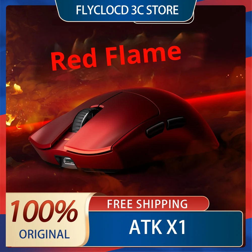New ATK X1 Mouse Tri Mode Dual Mode Wireless Mouse Paw3950 Paw3395 8000Hz Lightweight Gaming Mice PC Accessories For FPS Gamer
New ATK X1 Mouse Tri Mode Dual Mode Wireless Mouse Paw3950 Paw3395 8000Hz Lightweight Gaming Mice PC Accessories For FPS Gamer