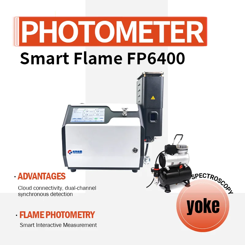 YOKON WGH6400 Flame Photometer, high precision K & Na element analytical instrument for laboratory detection.
YOKON WGH6400 Flame Photometer, high precision K & Na element analytical instrument for laboratory detection.